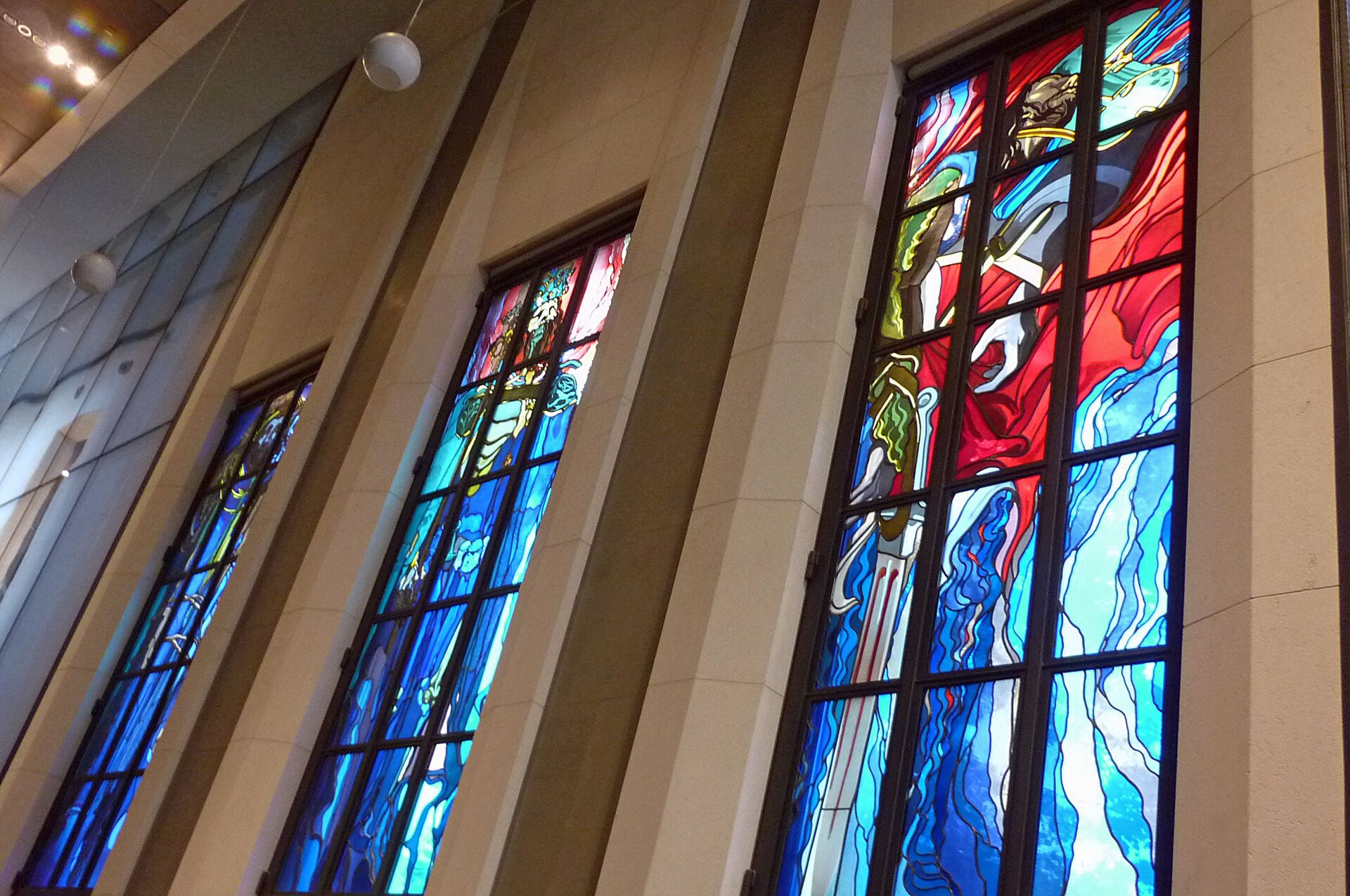 stained-glass windows of Pavilion Wyspiański